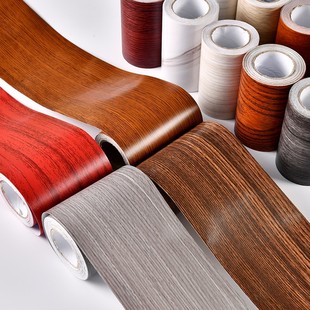 木纹门框贴修补贴翻新包边装饰边条自粘家具窟窿木门边框修复贴纸