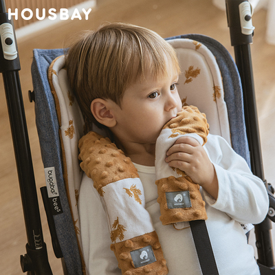 和氏贝婴儿推车安全带肩垫保护垫柔软护肩套防磨防滑防勒座椅配件