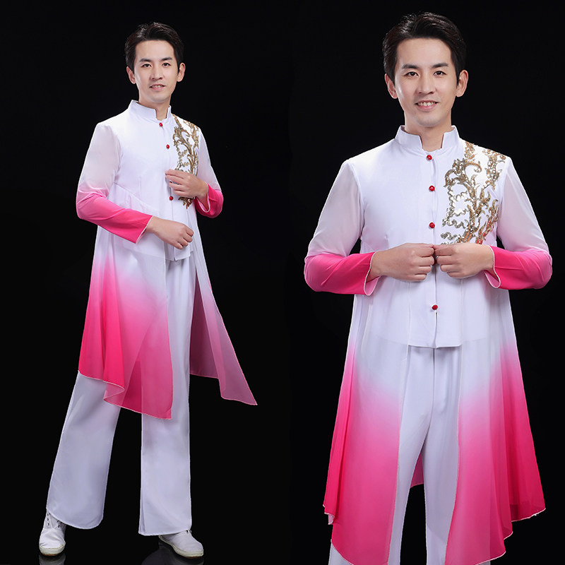 青春时尚现代舞演出服成人开场舞男套装伴舞服男款歌手舞台表演服