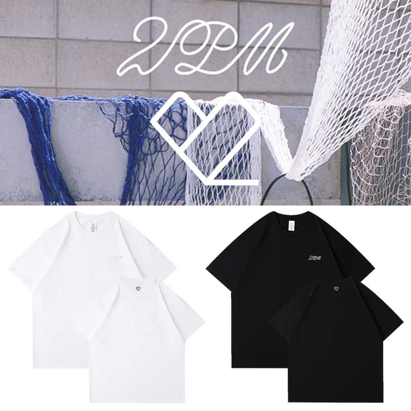 2PM2024快闪周边同款短袖T恤印花上衣服夏季纯棉打底衫男女打歌服