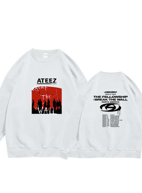 ATEEZ-BREAK THE WALL-world tour新专辑打歌服 男女圆领卫衣绒衫