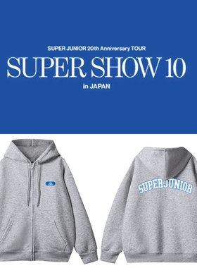 SuperJunior20周年演唱会SS10日本场周边应援同款卫衣服拉链外套