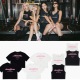 短款 BLACKPINK粉墨2025美国芝加哥演唱会Lisa rose同款 背心T恤女