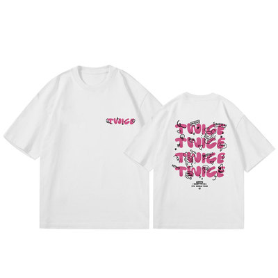 TWICE专辑READY TO BE应援服T恤 日系百搭文艺学生短袖女夏季上衣