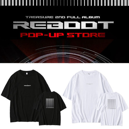 TREASURE专辑REBOOT周边同款短袖T恤宽松印花纯棉夏应援打歌衣服