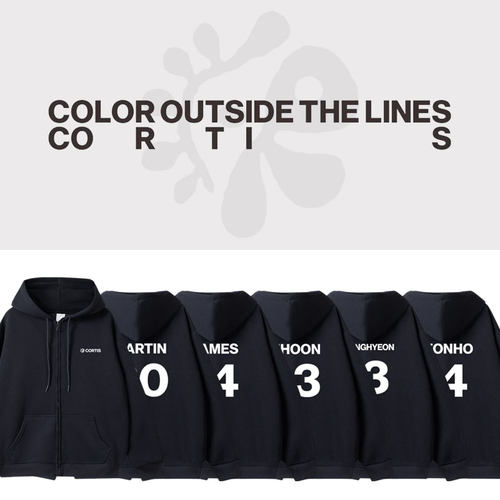 CORTI S周边ColorOutsideTheLines演唱会同款卫衣拉链帽衫秋冬季