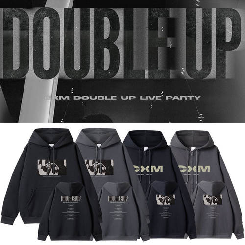 SEVENTEEN崔胜哲金珉奎CxM演唱会DoubleUp周边同款卫衣服帽衫外套