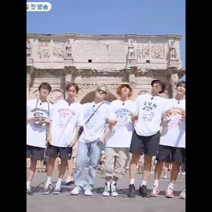 Seventeen2023NANATOUR权顺荣徐明浩同款圆领纯棉套头印花卫衣服