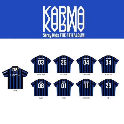 Stray Kids新专《KARMA》 同款复古球衣