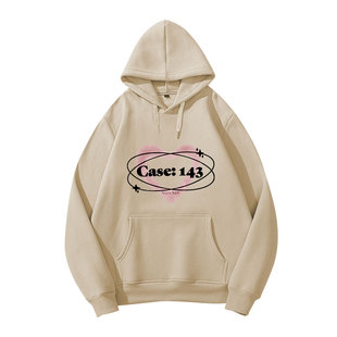 流浪小孩stray kids打歌连帽衫专辑MAXIDENT周边爱心印花加绒外套