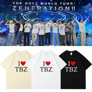 THE II演唱会曼谷场周边同款 短袖 t体恤上衣服 BOYZ2024ZENERATION