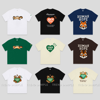 BTS郑号锡周边短袖T恤男女HUMAN HOPE同款印花短袖上衣宽松打底衫