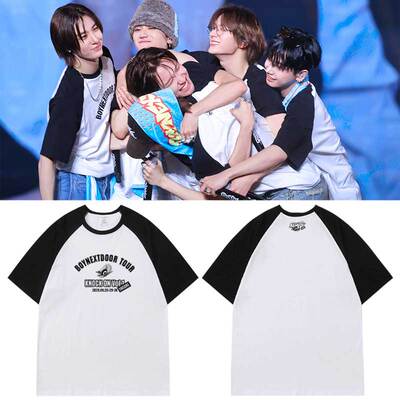 2025BOYNEXTDOOR日本安可演唱会KnockOnVol1周边衣服同款短袖T恤