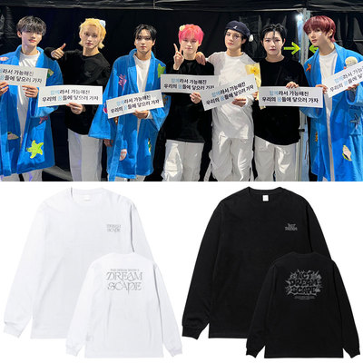 NCT DREAM2024DreamScape首尔演唱会周边同款衣服纯棉螺纹长袖T恤