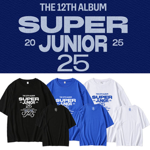 Super Junior25演唱会专辑同款男女短袖T恤宽松印花纯棉衣服