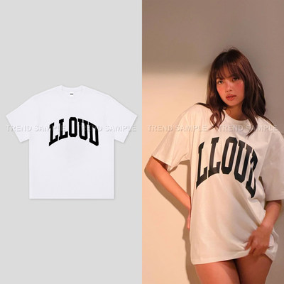 BLACKPINK LISA LLOUD同款短袖t恤男女时尚印花上衣宽松打底衫