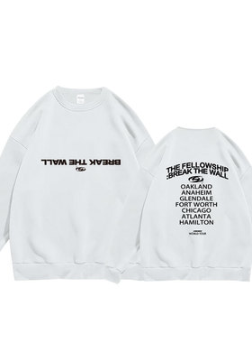 ateez新专辑同款舞台打歌服长袖 BREAK THE WALL应援套头圆领跨境