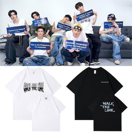 ENHYPEN2025世巡演唱会WALK THE LINE布拉干周边同款衣服短袖T恤