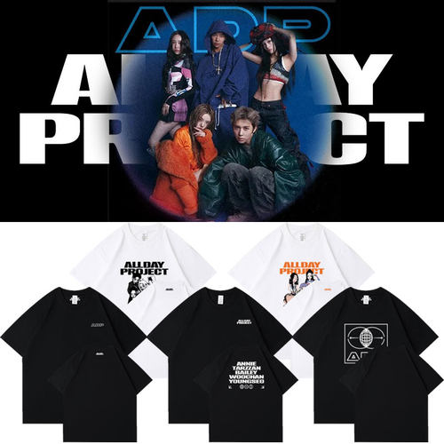 ALLDAY PROJECT周边应援同款短袖T恤宽松纯棉印花打歌衣服男女装
