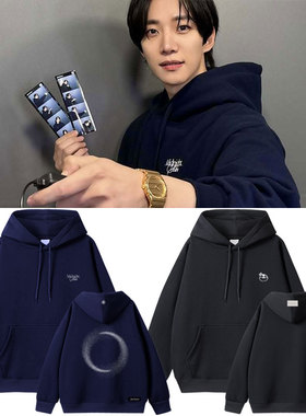 2PM李俊昊2025FM演唱会MidnightSun周边同款卫衣服印花套头连帽衫