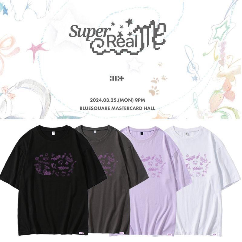 ILLIT专辑SuperRealMe李沅禧境萌花同款短袖T恤宽松纯棉应援衣服