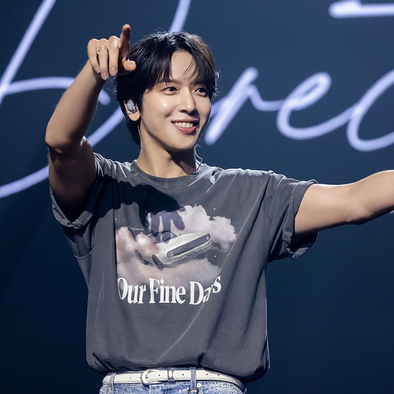 2025郑容和演唱会OurFineDays周边衣服同款短袖T恤纯棉宽松印花夏