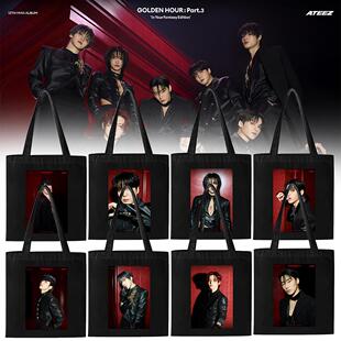 ATEEZ专辑2025 NORTH AMERICA TOUR巡演应援帆布 拉链海报手提包