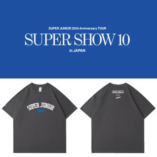 SuperJunior20周年演唱会SS10日本场周边应援衣服同款短袖T恤纯棉