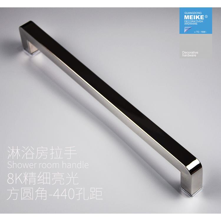 玻璃门拉手不锈钢淋浴房拉手移门把手方管加厚浴室扶手440亮光