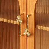 法式 覆古创意轻奢黄铜创意整体橱柜柜门把手拉手抽屉斗柜衣柜单孔