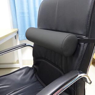 小车电脑椅麦肯基腰部颈椎支撑卷圆柱枕防水彷皮可调节橡皮筋卡扣