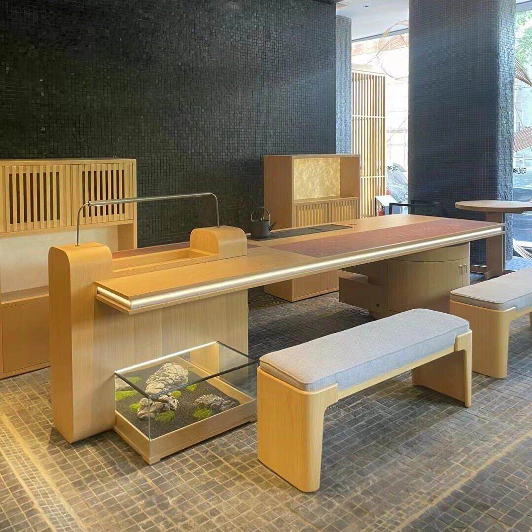 北美黑胡桃木茶桌椅组合新中式实木茶台客厅商务办公室茶室喝茶桌,住宅家具,家用茶台/茶桌,淘宝优惠券,粉丝福利购,淘宝优惠卷