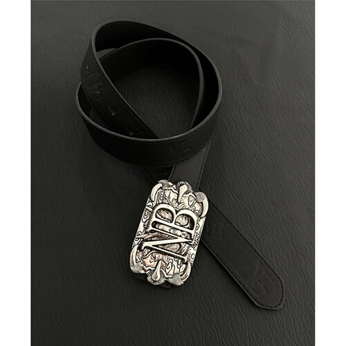 SoulMates最范闪钻腰带可替换扣头金属重工vintage百搭皮带男女款