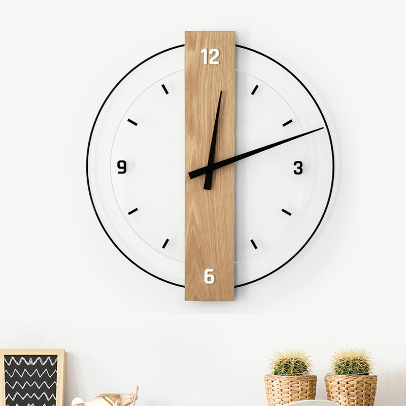 大尺寸钟表挂钟客厅北欧简约时钟挂墙创意家用免打孔现代装饰静音