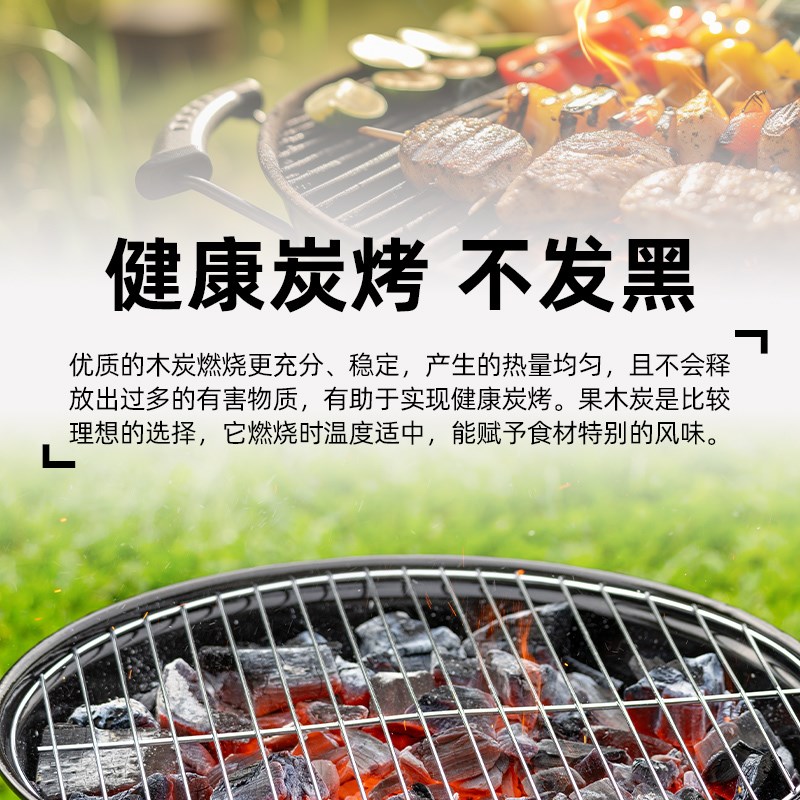 烧烤碳无烟家用荔枝果木炭碳烤炉速燃炭煮茶取暖木碳
