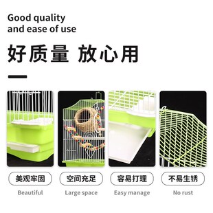 鸟笼鹦鹉小型玄凤虎皮珍珠鸟鸟笼子家用大号新型豪华生态别墅
