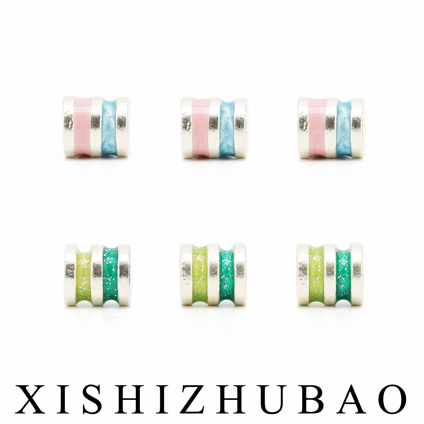 羲室S999纯银隔珠 滴胶渐变色双层小桶珠串珠DIY银饰手链编绳配件,饰品/流行首饰/时尚饰品新,银饰配件,淘宝优惠券,粉丝福利购,淘宝优惠卷