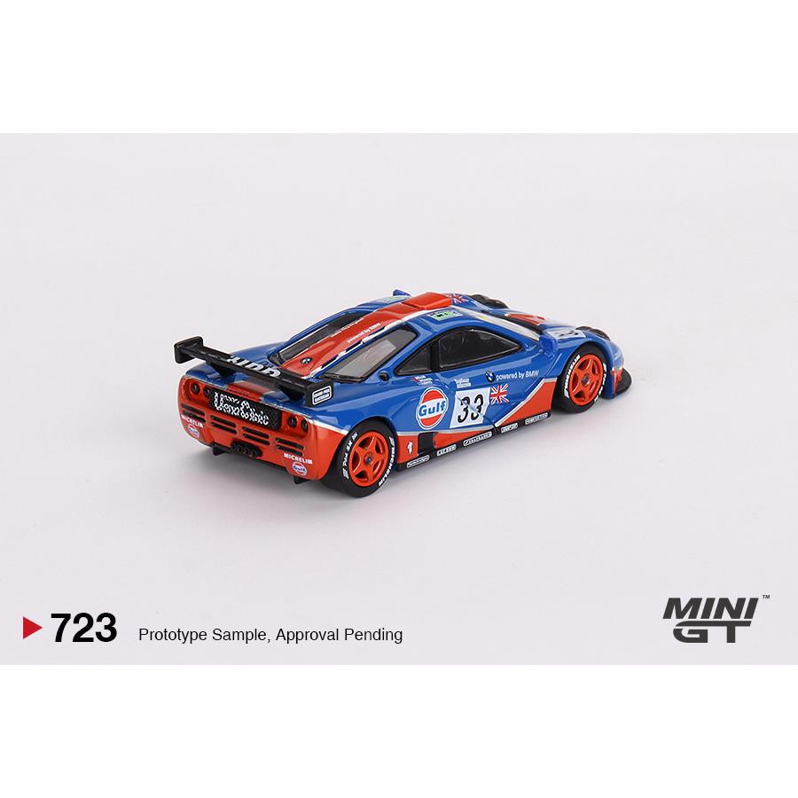 [匠心现货]MINI GT1:64 #723迈凯伦 McLaren F1 GULF合金汽车模型