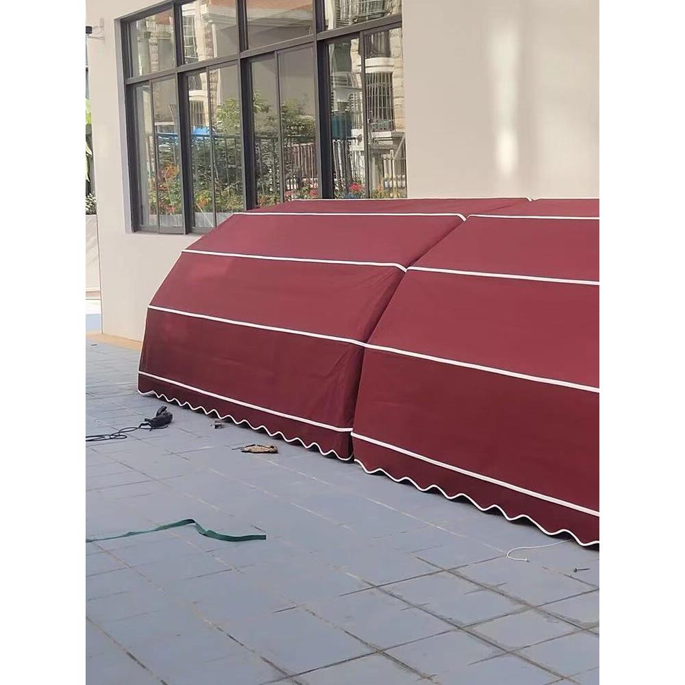 户外加厚幼儿园法式雨棚玩具收纳玩具车盒折叠蓬伸缩雨篷遮阳雨柜