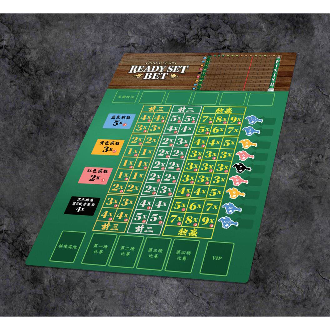 【安妮桌游】赛马大亨桌游牌垫 Ready Set Bet playmat