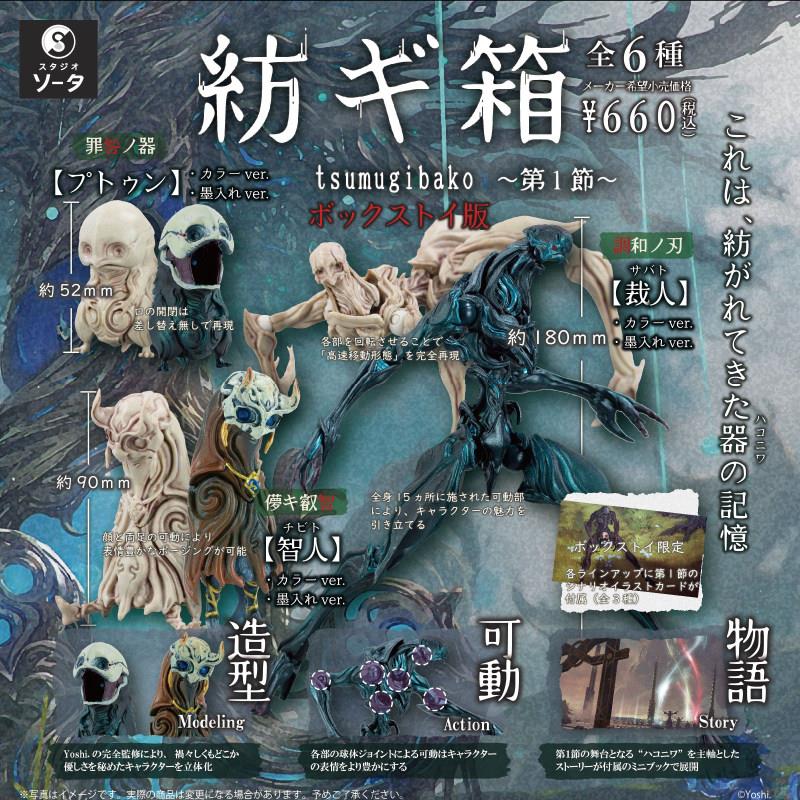 现货日本SO-TA纺箱节再贩裁人布顿可动拼装手办造型玩具扭蛋