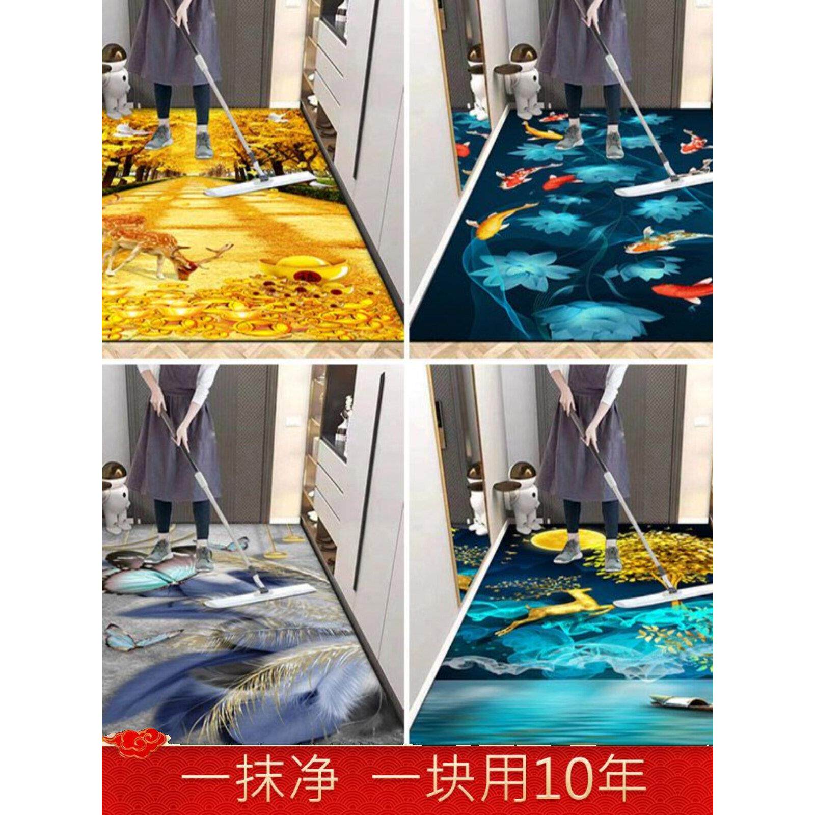 垫子高档可擦进门免洗地垫pvc入户门垫防水防滑耐脏脚垫皮革一抹