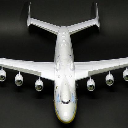送胶水手工纸模型飞机安-225重型战略远程运输机手工立体3D
