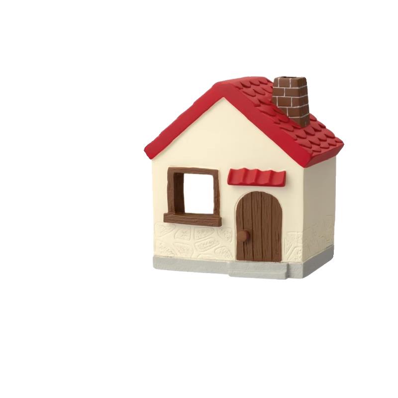 杂货ZAKKA 红房子蘑菇屋小红帽 大灰狼 白雪公主松鼠花园装饰摆件