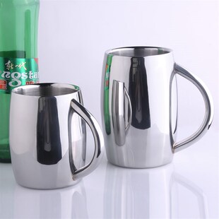 Q加厚啤酒杯子 层隔热茶水杯 学生水杯 酒吧杯子 儿童