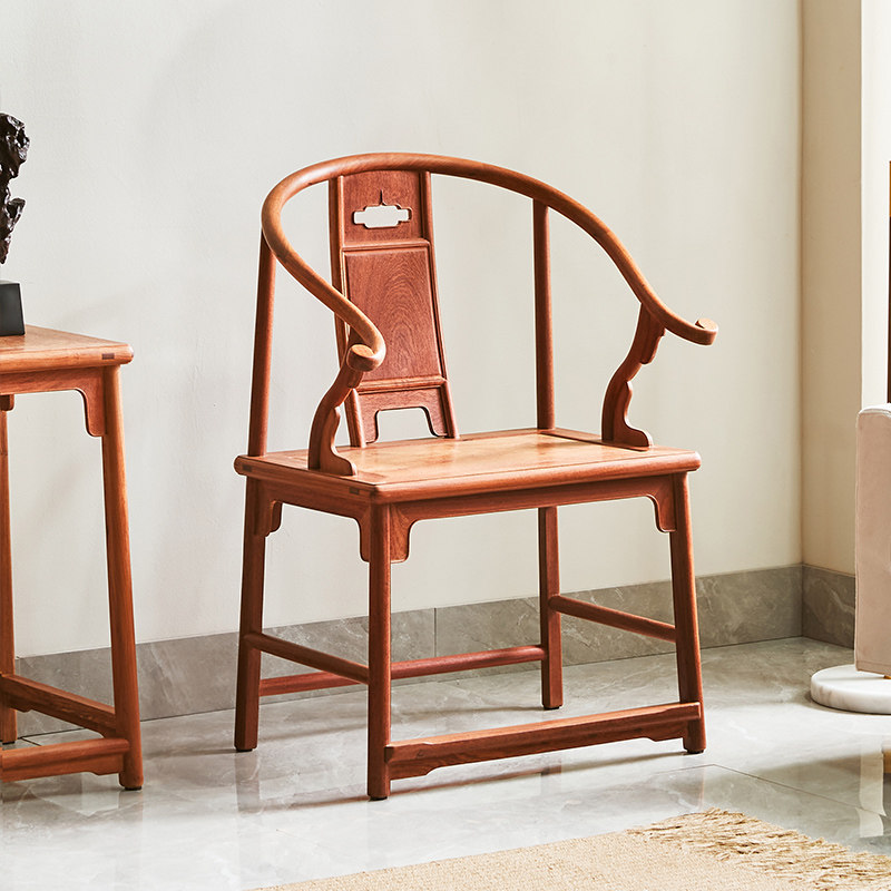 红木家具缅甸梨木圈椅安思远中式休闲椅实木太师椅大果紫檀茶椅,住宅家具,圈椅,淘宝优惠券,粉丝福利购,淘宝优惠卷