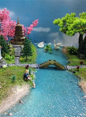 定制酒店饭店餐桌大型场景拍摄道具橱窗装饰圆桌沙盘造景模