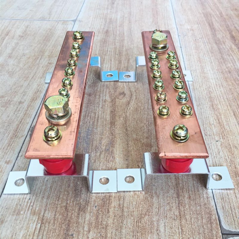 T2紫铜排紫铜板加工定做母排汇流排接地铜排机房折弯打孔镀锡*