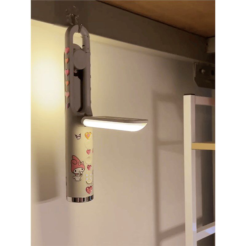 宿舍物台灯宿舍大学生续航久床上夹充插两用护眼学习专用