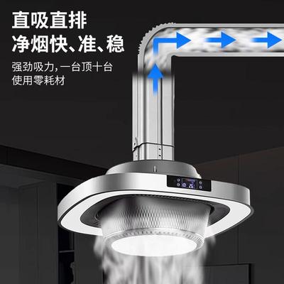 麻将机吸烟灯外排式管道直排自动麻将馆抽烟棋牌室空气净化器吊灯